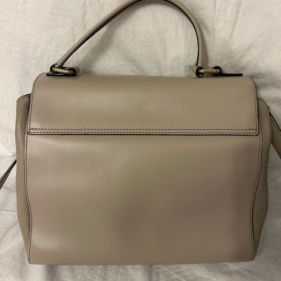 Kate Spade Laurel Magnolia Leather Purse Taupe Beige Classic - Picture 9 of 11